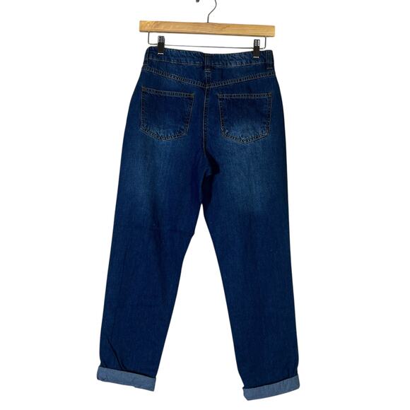 NWT Parisian ASOS Jeans Womens 8 Medium Wash Distressed Boyfriend Rigid Y2K - Picture 6 of 6